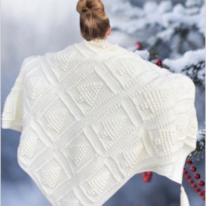 EASY CROCHET PATTERN - Christmas Blanket - Throw - Afghan - Oh Christmas Tree Throw Blanket - Ava Girl Designs