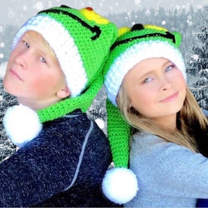 EASY CROCHET PATTERN Grinch Inspired Christmas Hat Holiday Elf Hat 8 Sizes Ava Girl Patterns image 4