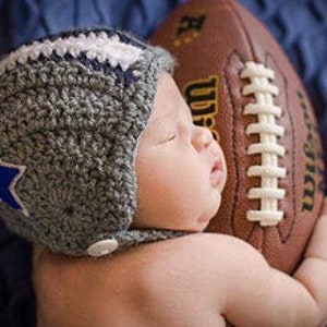 EASY CROCHET PATTERN Baby Football Set Helmet Pants Plush Football Newborn Johnny Football Ava Girl Patterns image 2