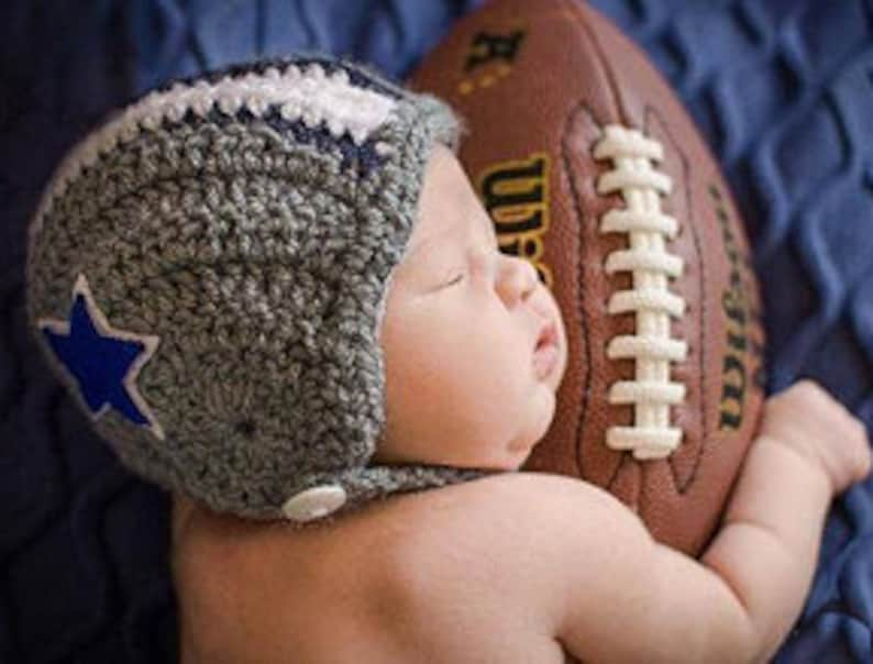 EASY CROCHET PATTERN Baby Football Set Helmet Pants Plush Football Newborn Johnny Football Ava Girl Patterns image 2