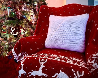 EASY CROCHET PATTERN - Oh Christmas Tree Pillow - Holiday - Home Decor - Ava Girl Patterns