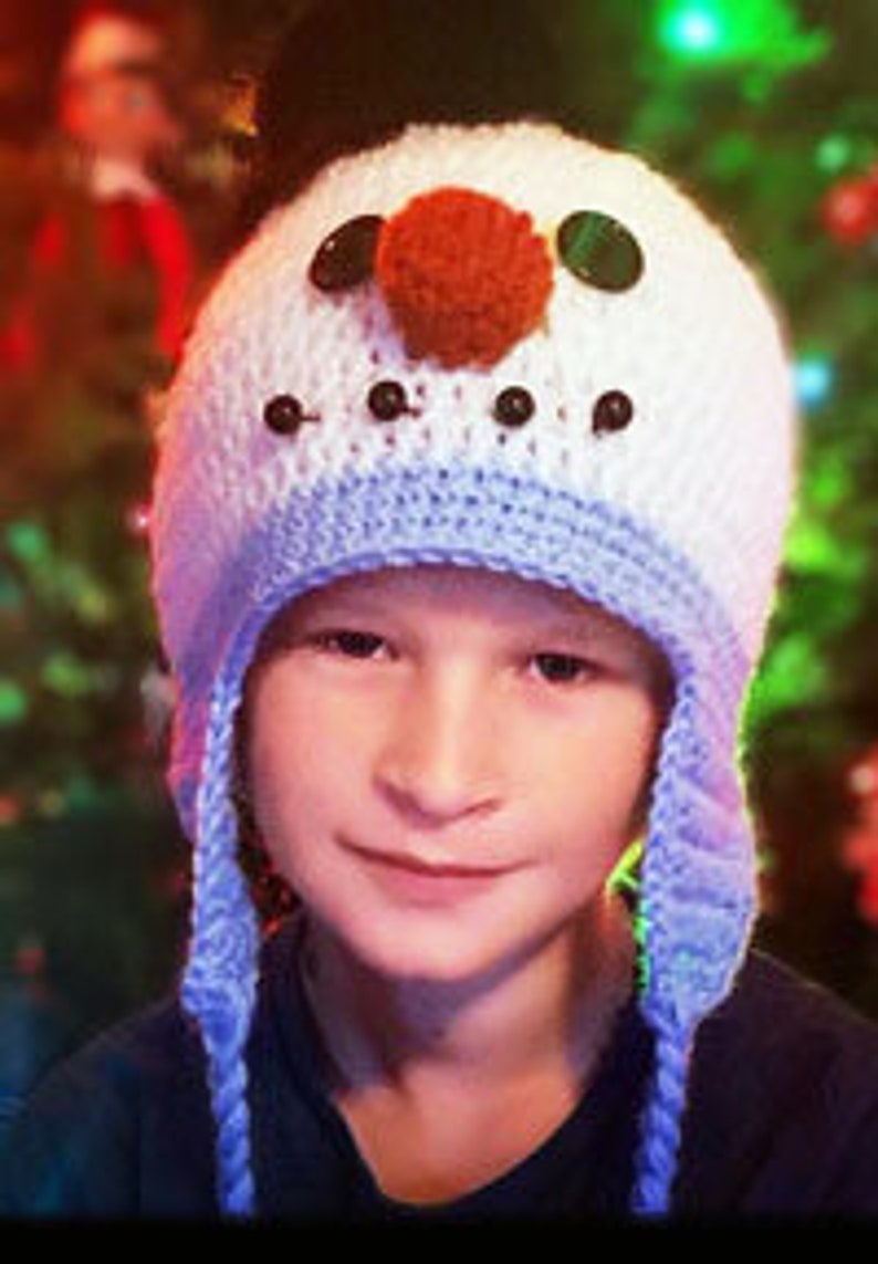 EASY CROCHET PATTERN Snowman Hat Christmas Hat Photo Etsy