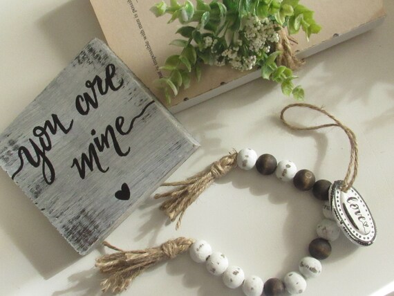 PERSONALISED SHABBY CHIC BLACK 15 HANDMADE BY TAG INC TWINE