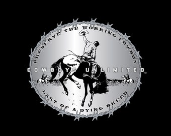 Silver Bronc Youth cowboys Unlimited Western Cowboy T-shirt