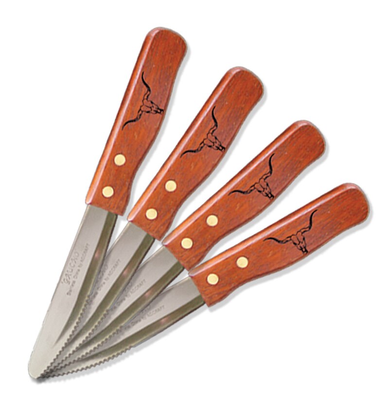 4pc Laser Engraved Boxed Steak House Style Steak Knife Set Etsy