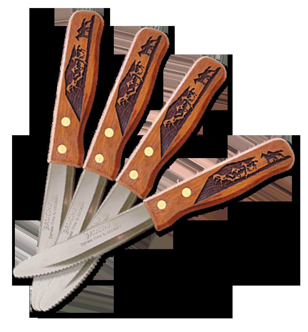 4pc Laser Engraved Boxed Steak House Style Steak Knife Set Etsy
