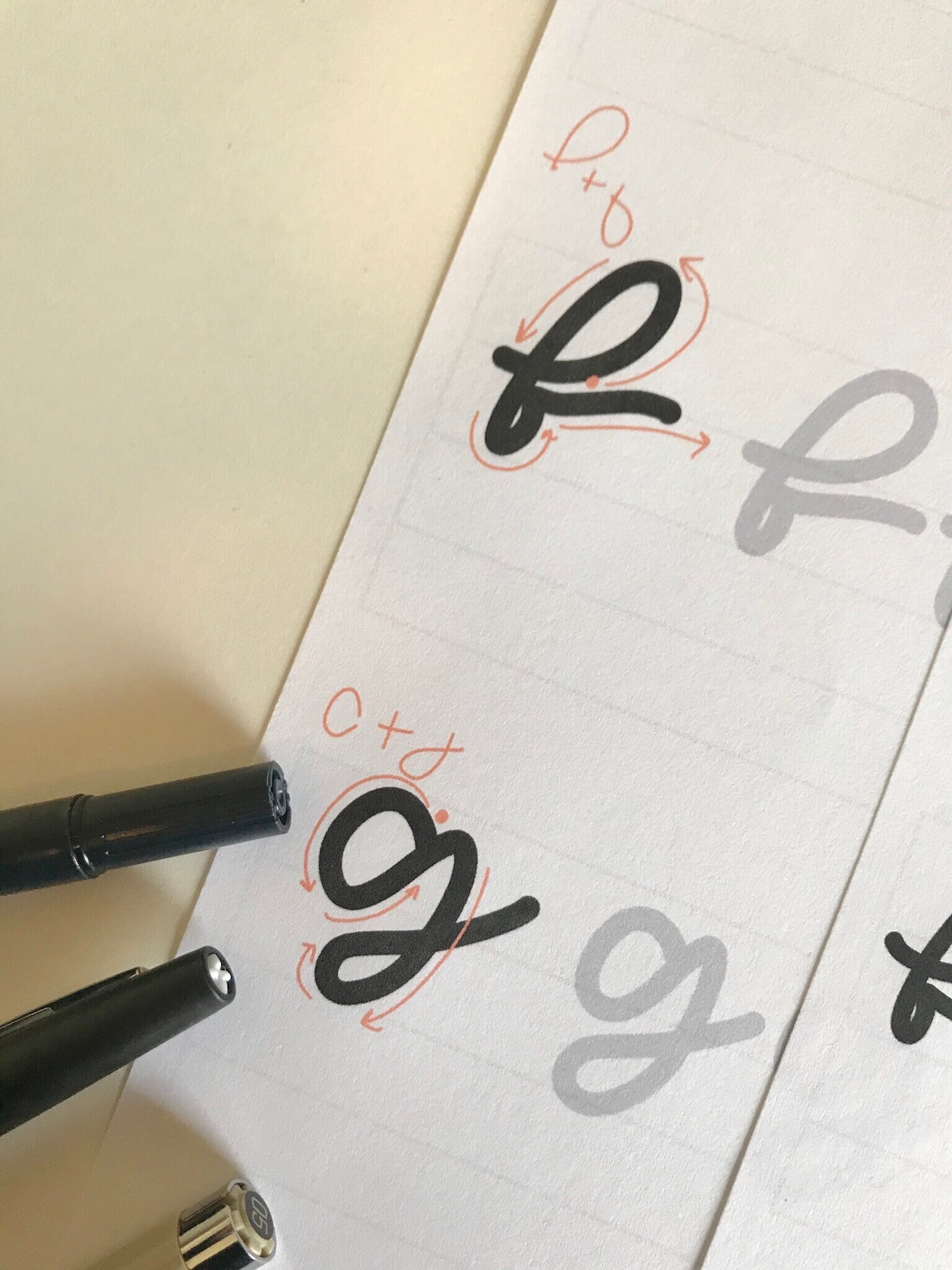 Basic Handlettering Practice / Easy Handlettering Worksheets / | Etsy