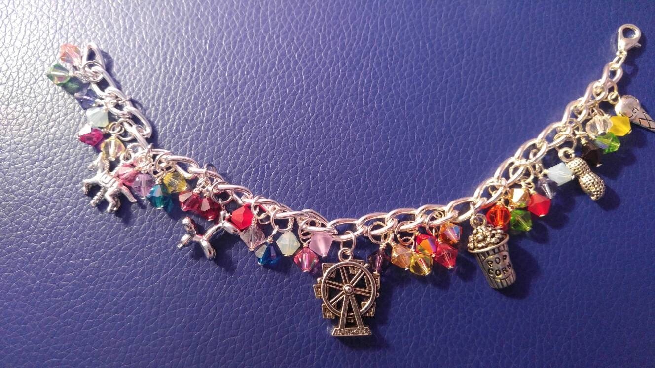 Carnival charm bracelet Etsy