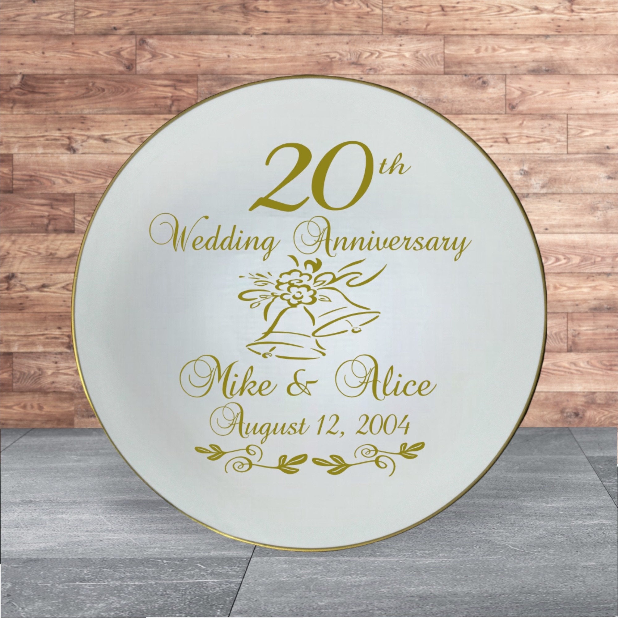 Personalized 20th Anniversary Plate, Custom Ceramic Gift - Etsy