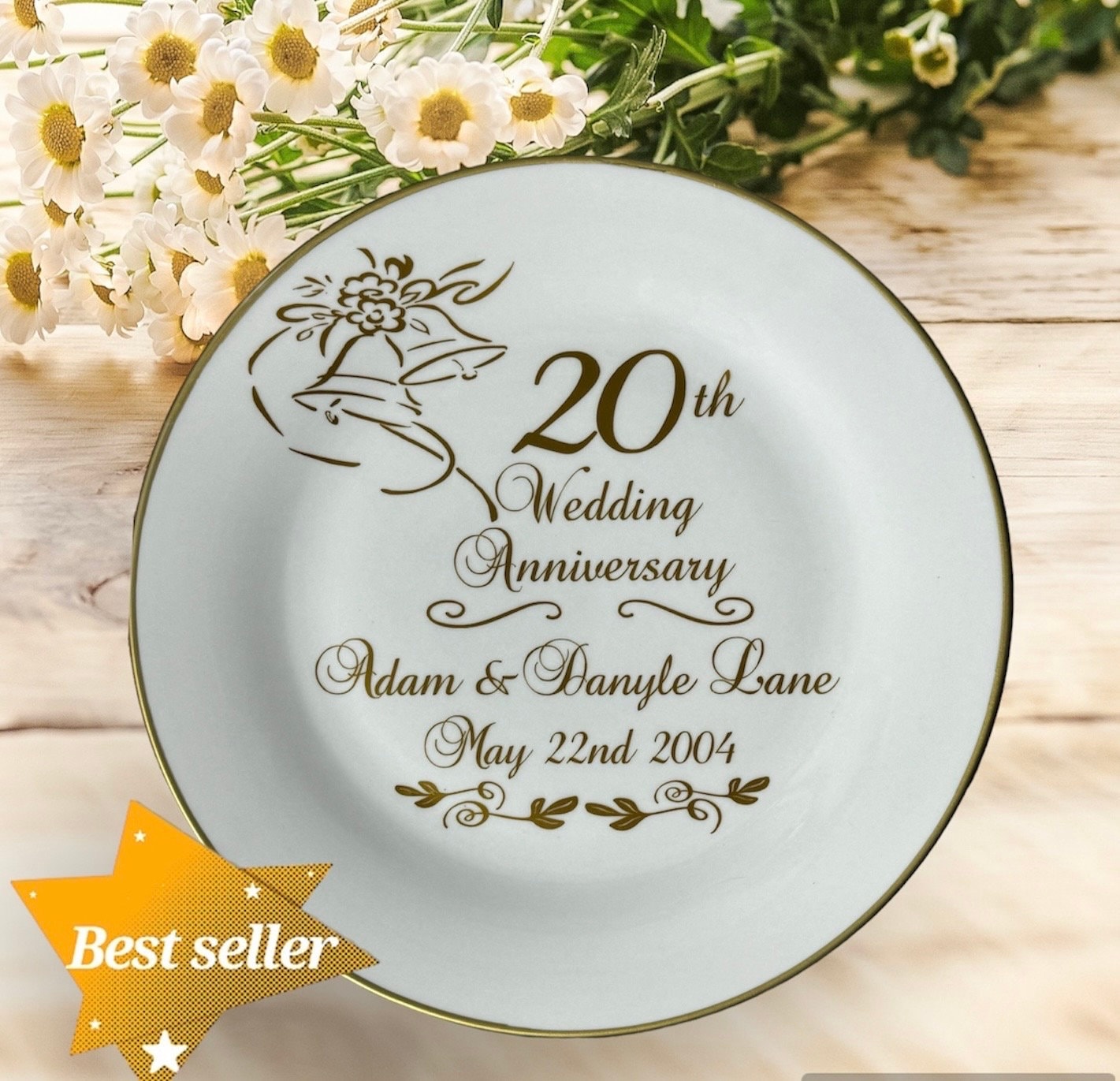 Personalized 20th Anniversary Plate: Decorative Ceramic Gift - Etsy Personalized 20th Anniversary Plate: Decorative Ceramic Gift - Etsy