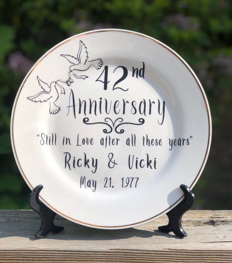 60th Wedding Anniversary Gift 60th Wedding Anniversary Plate Etsy