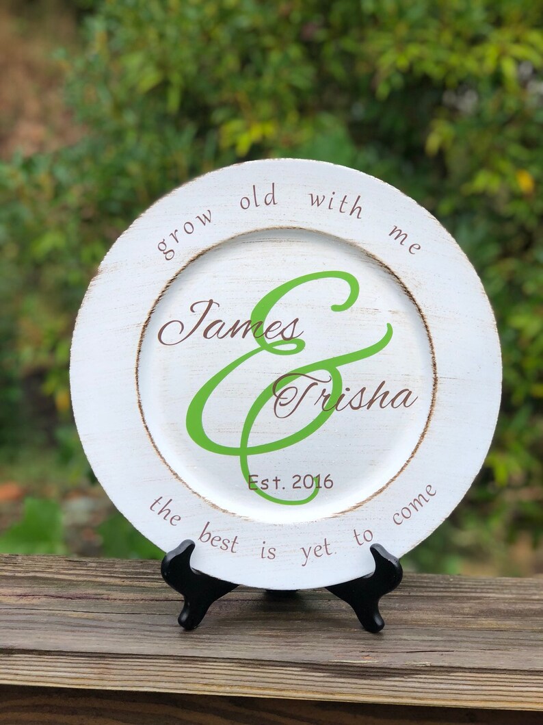 Personalized Engagement Keepsake Plate Wedding Gift for Etsy