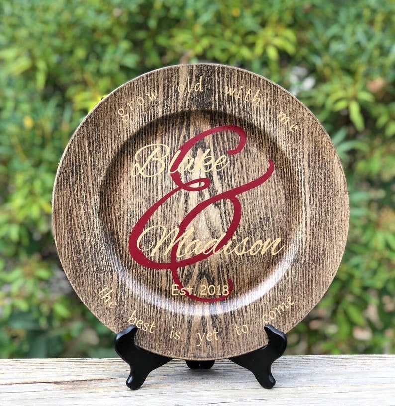 Personalized Engagement Keepsake Plate Wedding Gift for Etsy