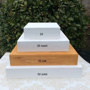 Personalised Rustic Square Wedding Cake Stand -white or Oak Stain - Etsy UK