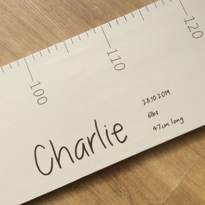 Personalised Height Chart - a great way to record the growth of your children and family