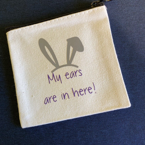 Hearing aid/ ear bud/ key purse - can be personalised