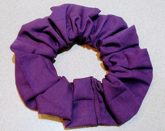 Purple, solid purple, Halloween, hair tie, scrunchie, elastic, hair accessory