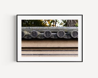 Kyoto Roof Design Print | Japan Photo | Fine Art Print | Wall Art | Architecture | Travel Photography | Japanese Photography | Japan Picture