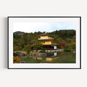 Kyoto Kinkakuji Temple Japan Print | Golden Pavilion |Japan Photo | Fine Art Print | Wall Art | Travel Photography | Japanese Photography