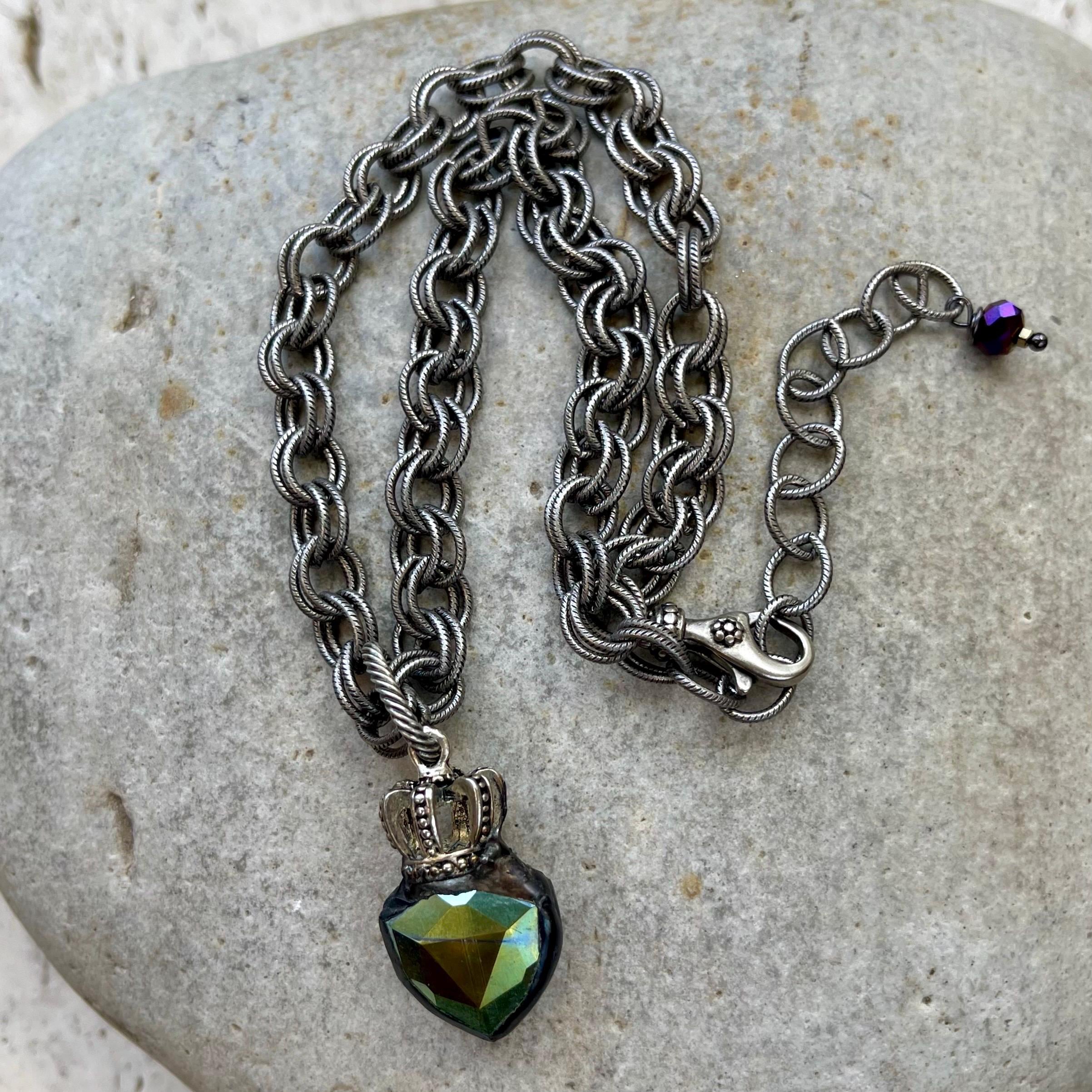 Centaurus//assorted Crystal, Abalone and Chain Necklaces Each Sold ...