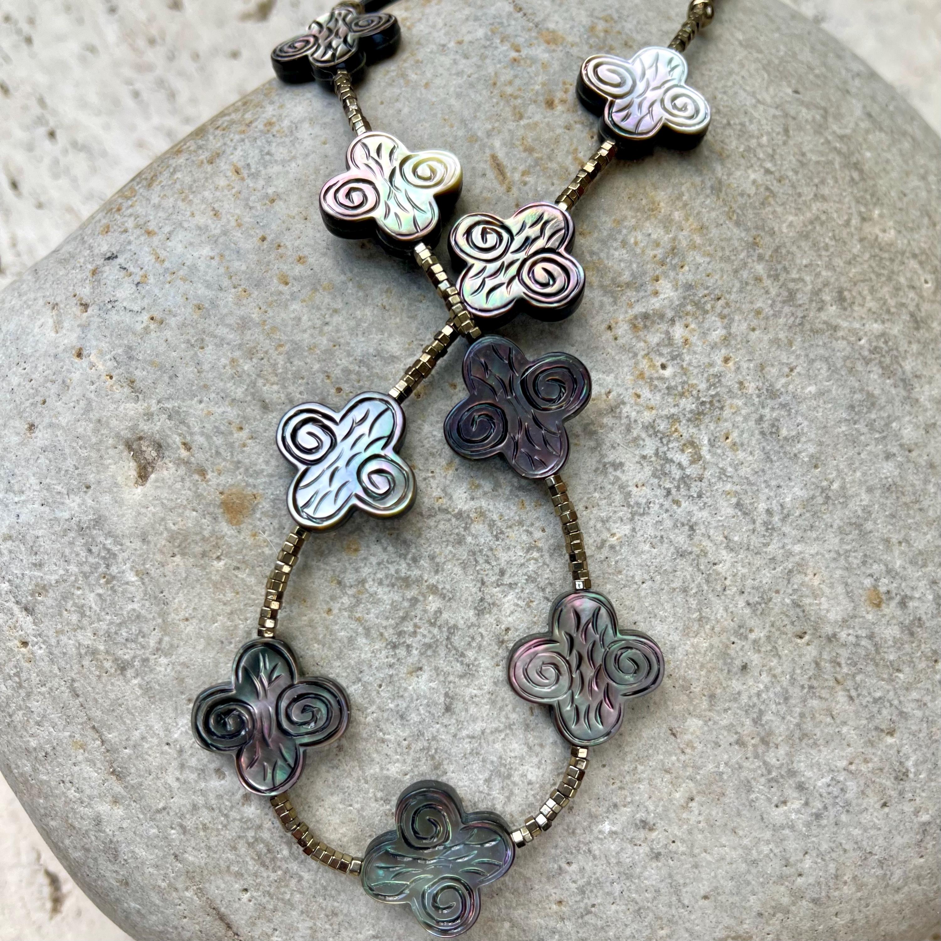 Centaurus//assorted Crystal, Abalone and Chain Necklaces Each Sold ...