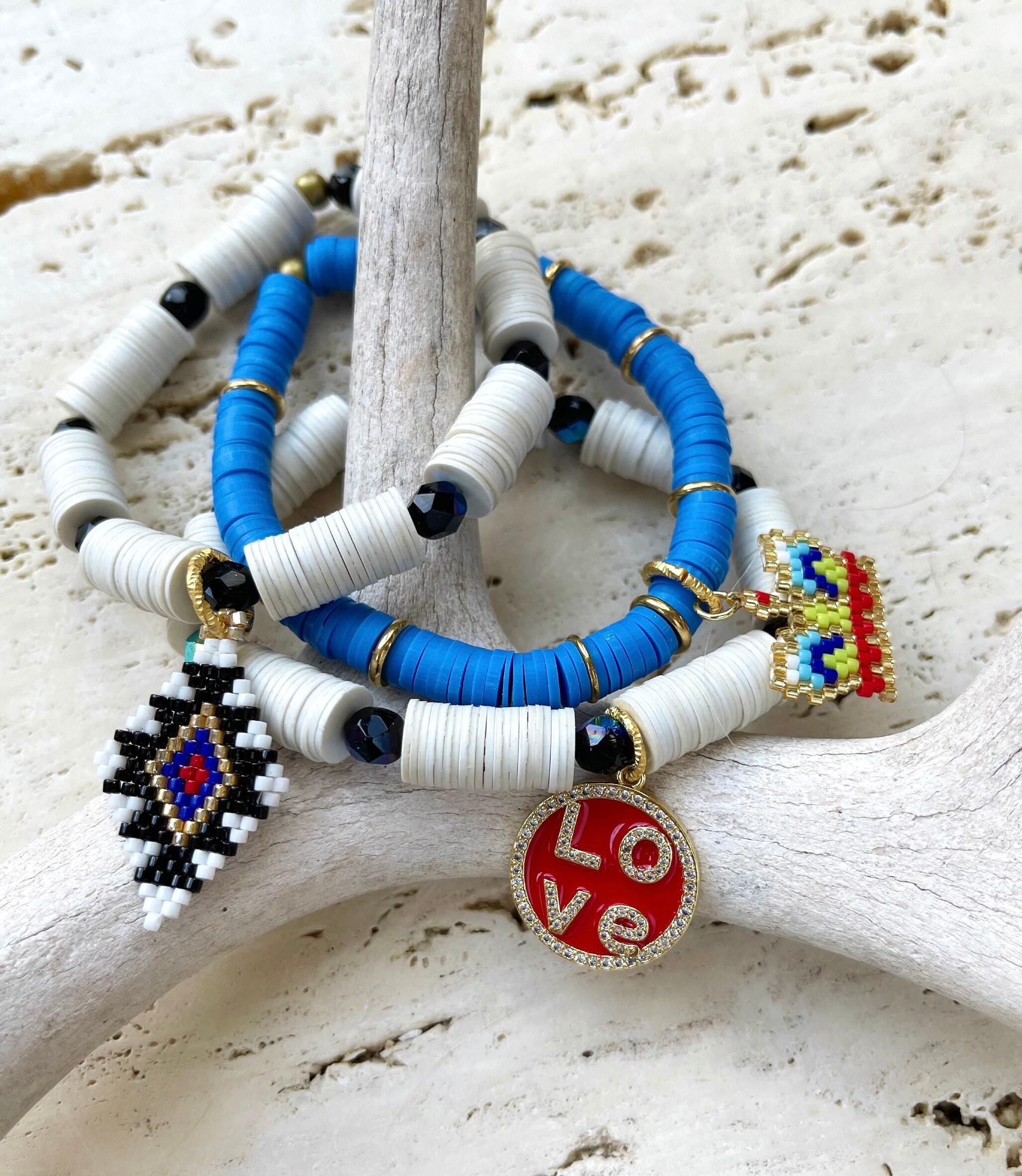 Love Stack//beaded Bracelets Each Sold Separately With Miyuki - Etsy