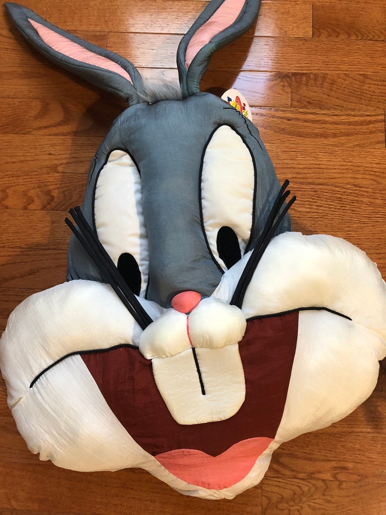 1994 Jumbo Looney Tunes Bugs Bunny Pillow Cartoon Character Etsy