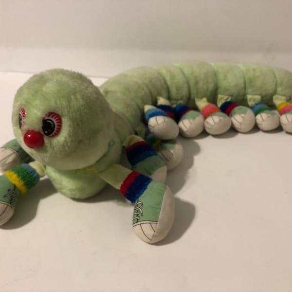 Vintage Lots A Lots A Leggggggs 20 Leg Caterpillar Plush 26" COMMONWEALTH TOY