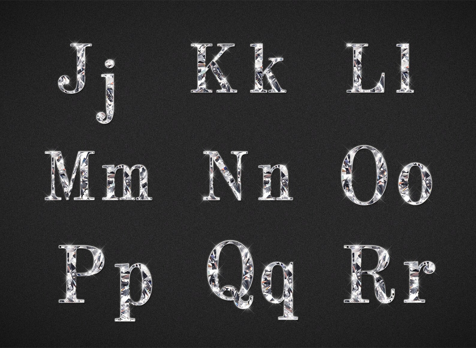 Silver Diamond Alphabet ART Clipart, Diamond in Silver Alphabet PNG ...