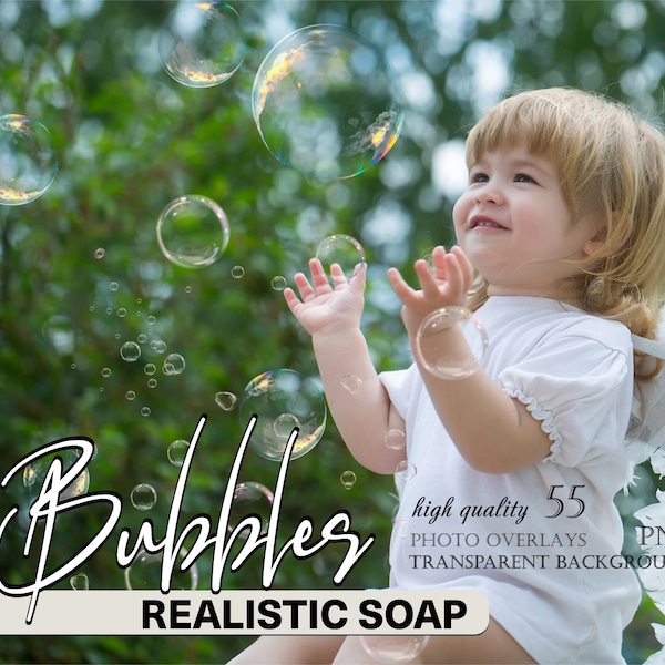 Soap Bubble Overlays. Realistic Bubble Photoshop Overlay, Colorful bubbles, Big mosaic of Bubbles, Kid bubbles clipart, Air bubbles png