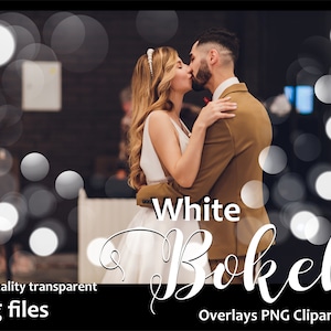 86 White Bokeh Photo Overlays, Light Bokeh Overlays PNG Clipart, Wedding Bokeh, Photo Layer, Bokeh Light Overlays Clipart Photoshop Overlay