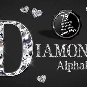 Silver Diamond Alphabet ART Clipart, Diamond in Silver Alphabet PNG, Silver Numbers PNG Clipart, Glam Alphabet Clipart, Jewelry Letters