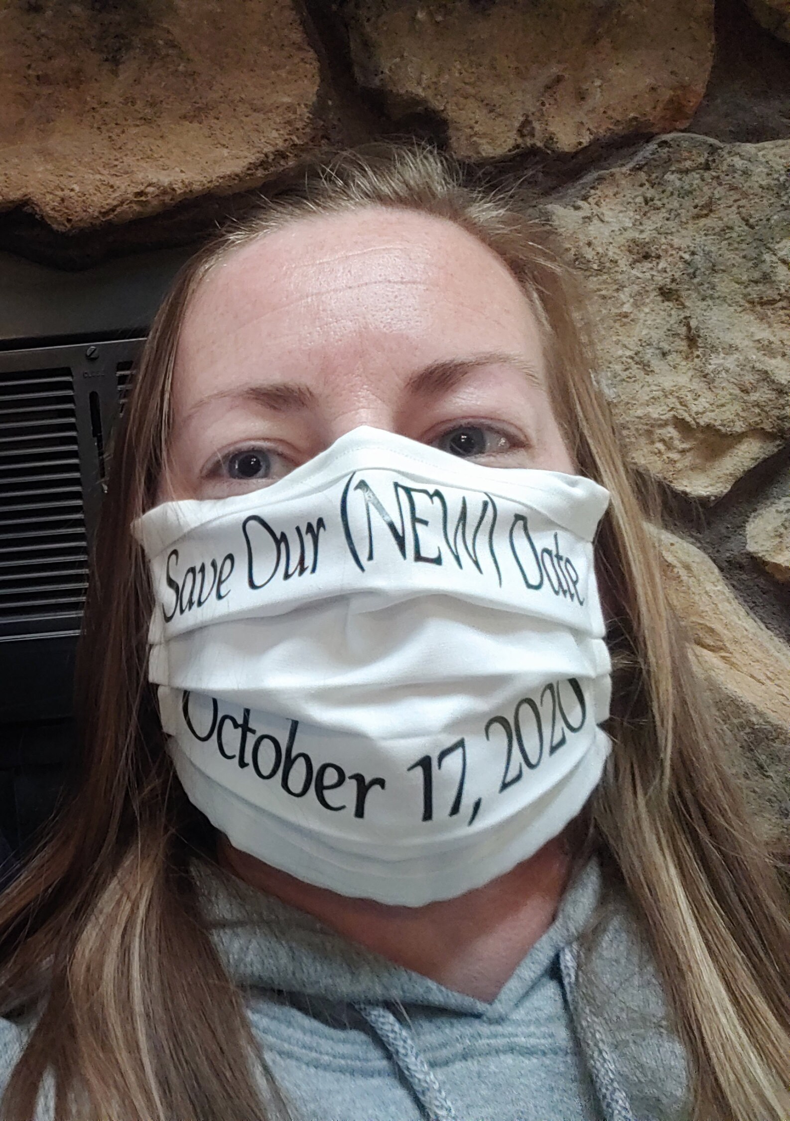 Save Our NEW Date Wedding Face Masks Change the Date Postponing Wedding