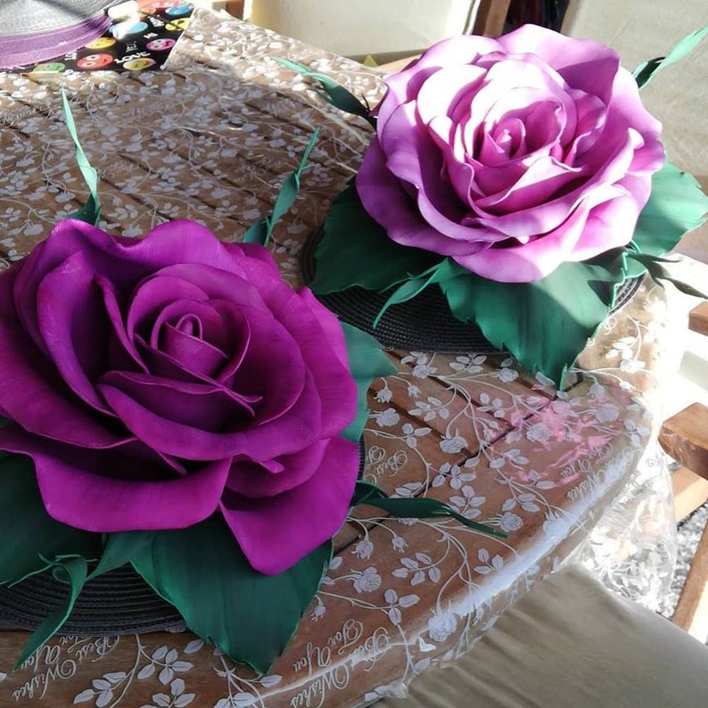 Giant Rose for wall decoration/foam flower/standing | Etsy