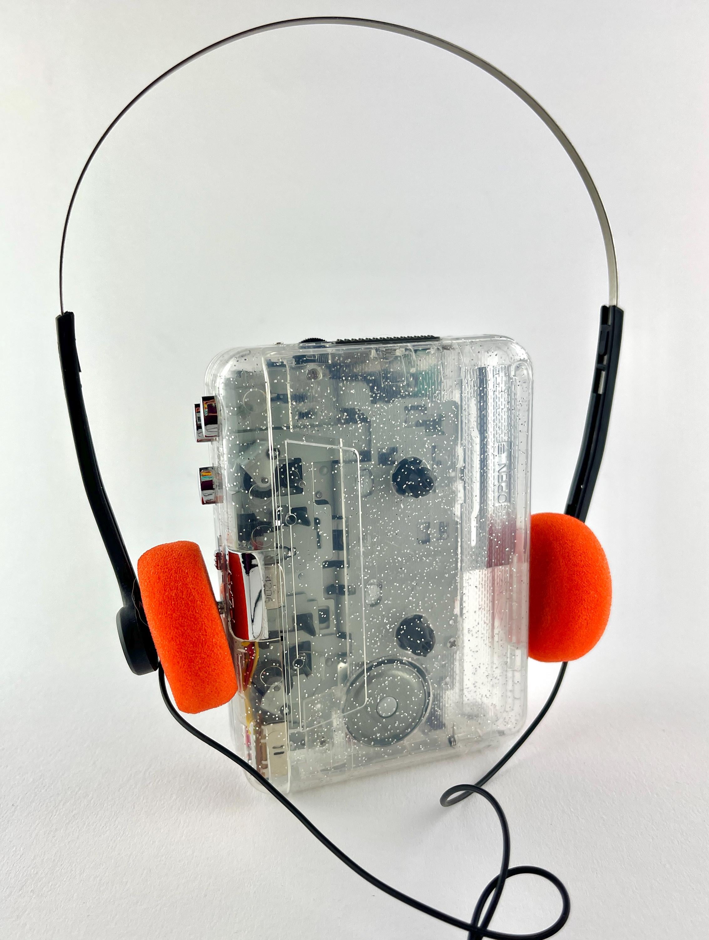 Orbit92 Portable Stereo Cassette Player - Glitter Transparent - Etsy