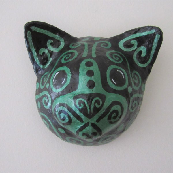Paper Mache Cat Etsy
