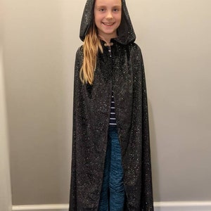 Glittery Cape + Wand - black, Toys