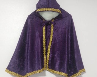 Adult Princess, Prince Velvet Cape, ADULT Hooded Capes, Cosplay Capes for ADULTS, ADULT Dress-Up Capes