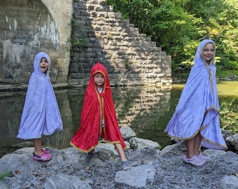 Princess Capes - VELVET Capes, Prince Capes, Hooded Velvet Capes, Child Capes, Capes for Children