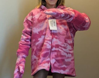 Size 6 Reversible Fleece Jackets, Hat, & Mittens. Fleece Jacket. 3 Season Jackets. Double Layered Fleece Jackets. Comfy Cozy Fleece Jacket
