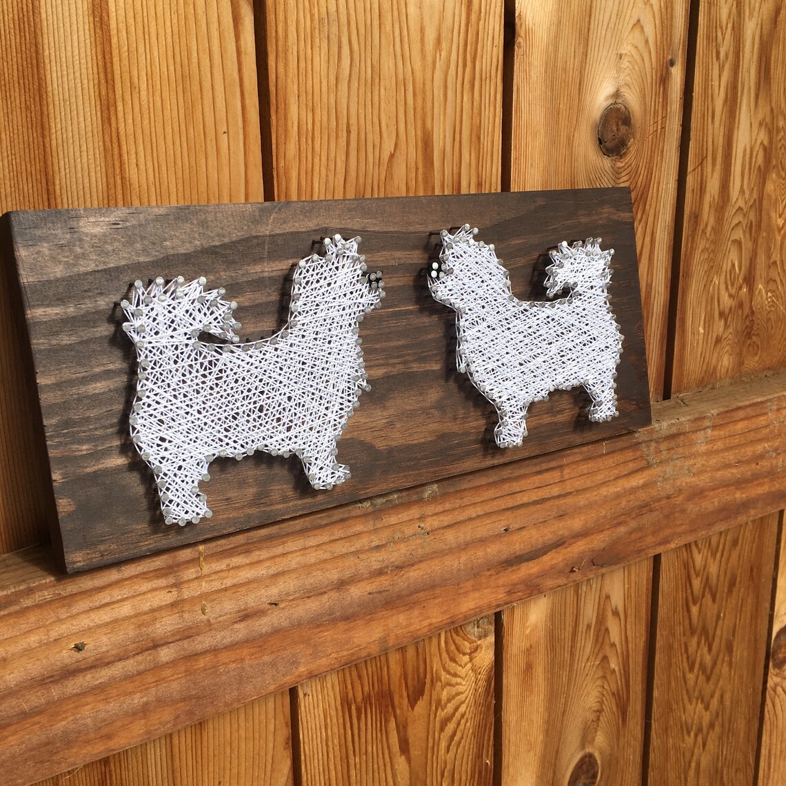 Pet portrait dog string art customizable string art pet | Etsy