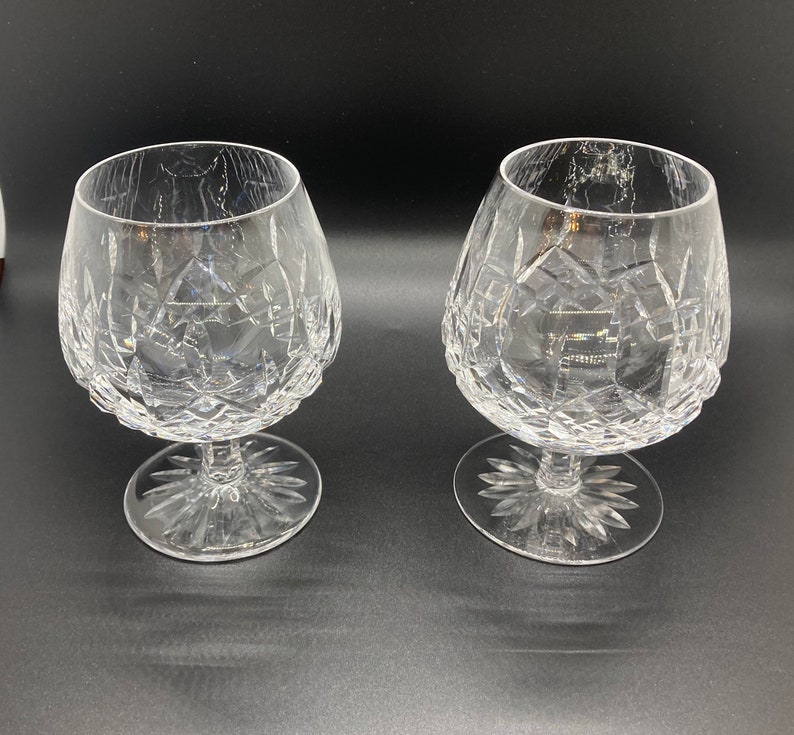 Amazing Waterford Crystal Lismore Brandy Snifters Set of 2 Etsy