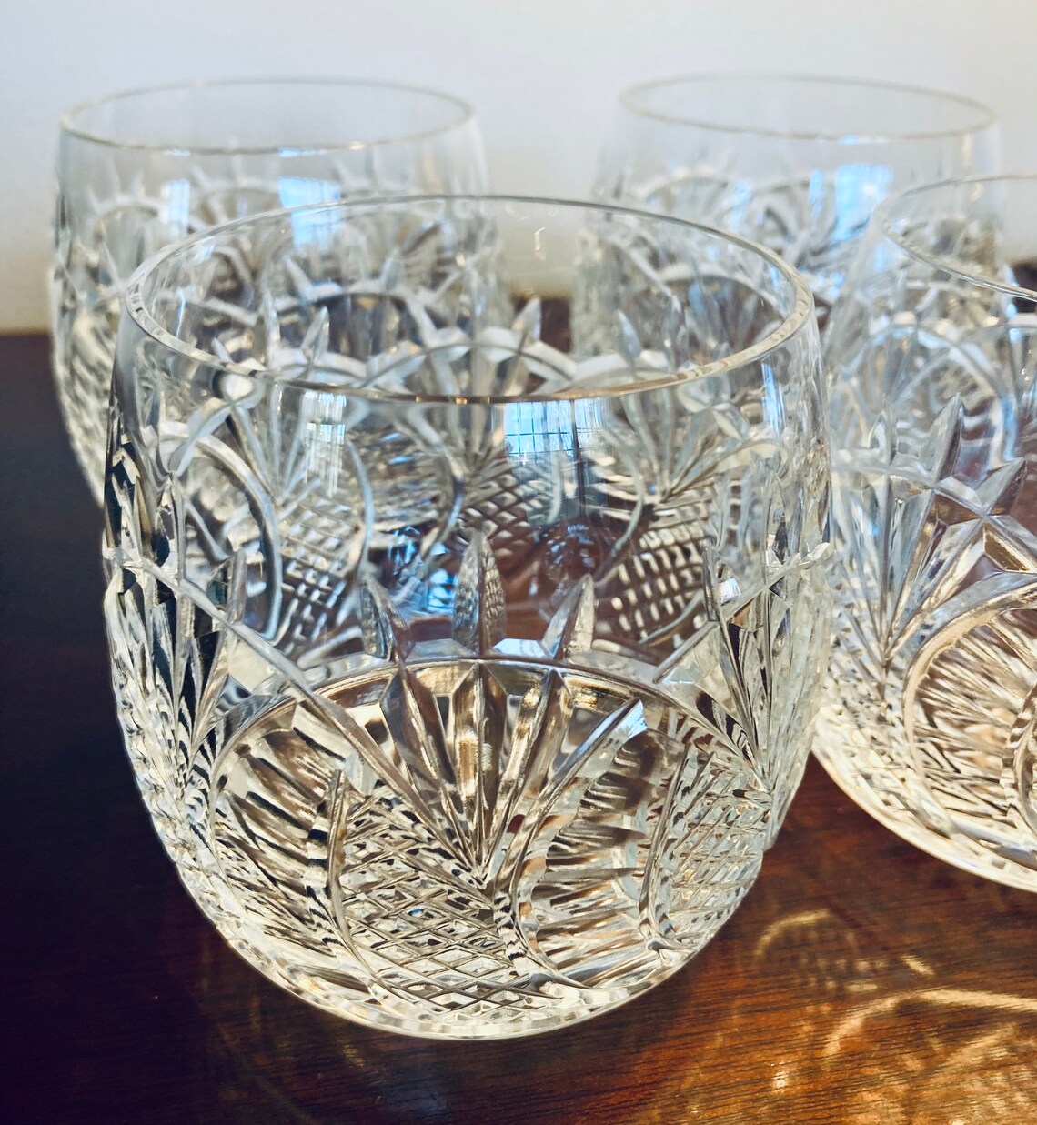 Rare Stunning Waterford Crystal Seahorse Pattern Double Old Etsy