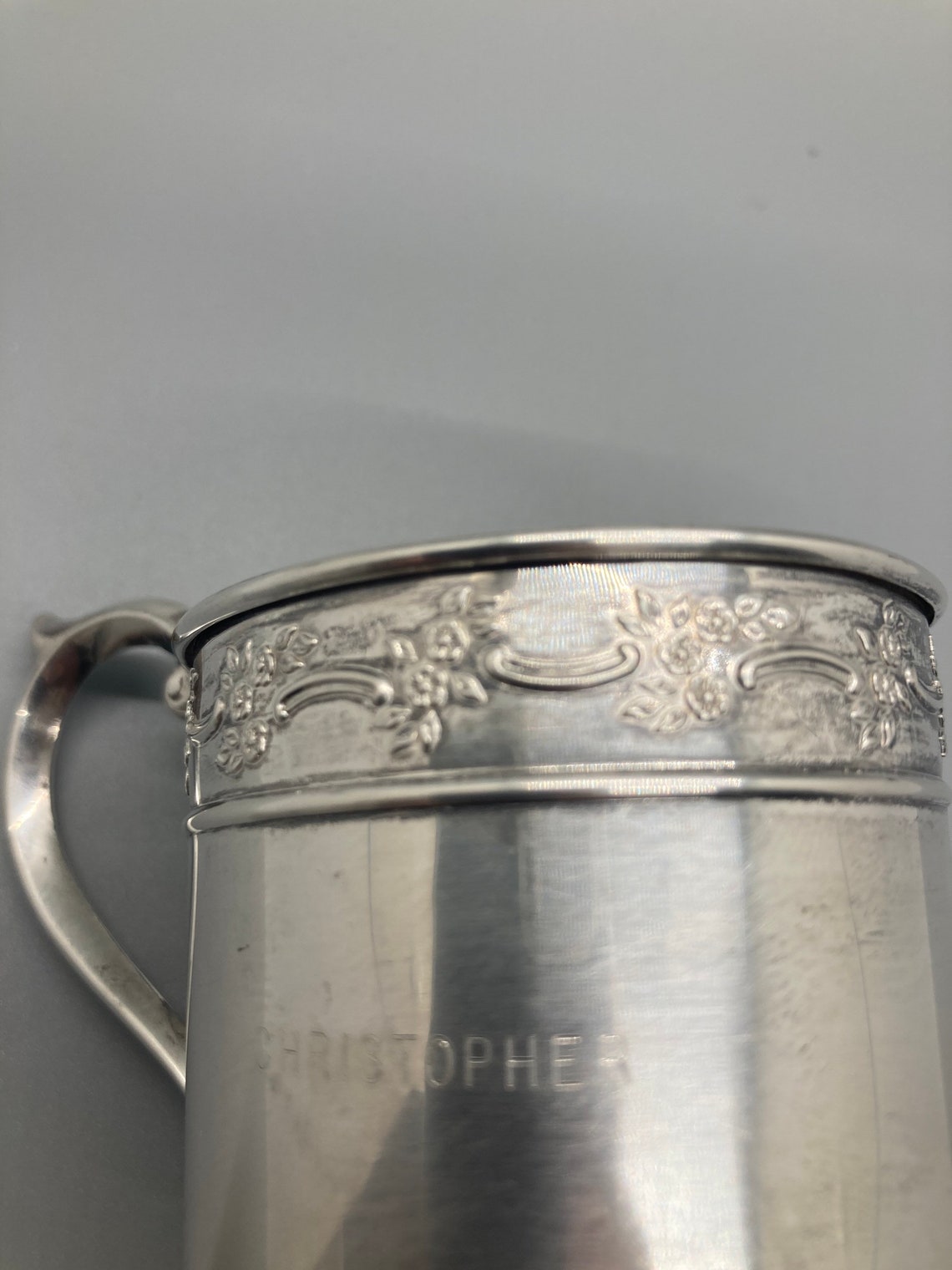 Sterling Silver Baby Cup by Alvin Lullaby M12 Etsy