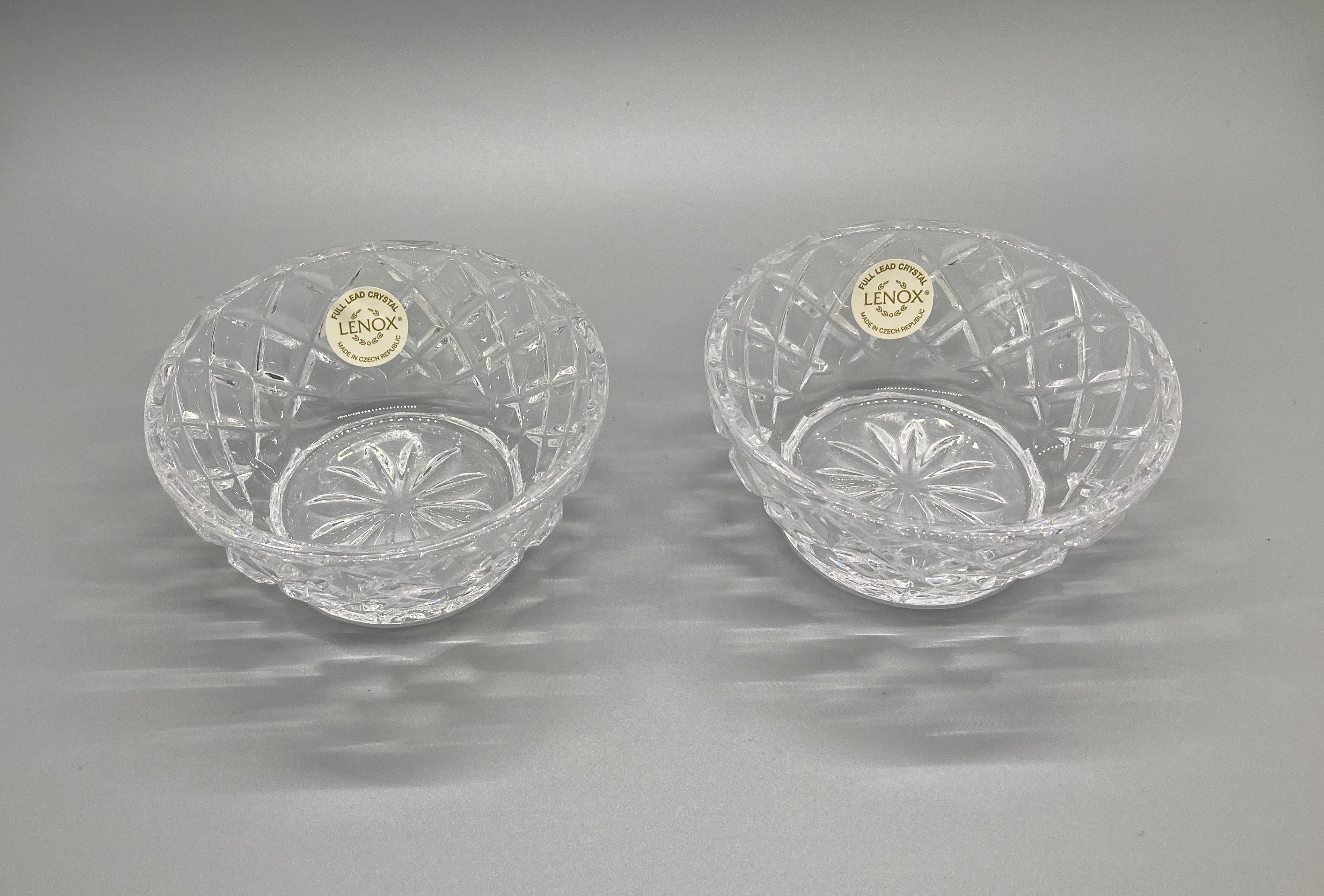 Lenox Full Lead Crystal Bowls A1L2 Etsy