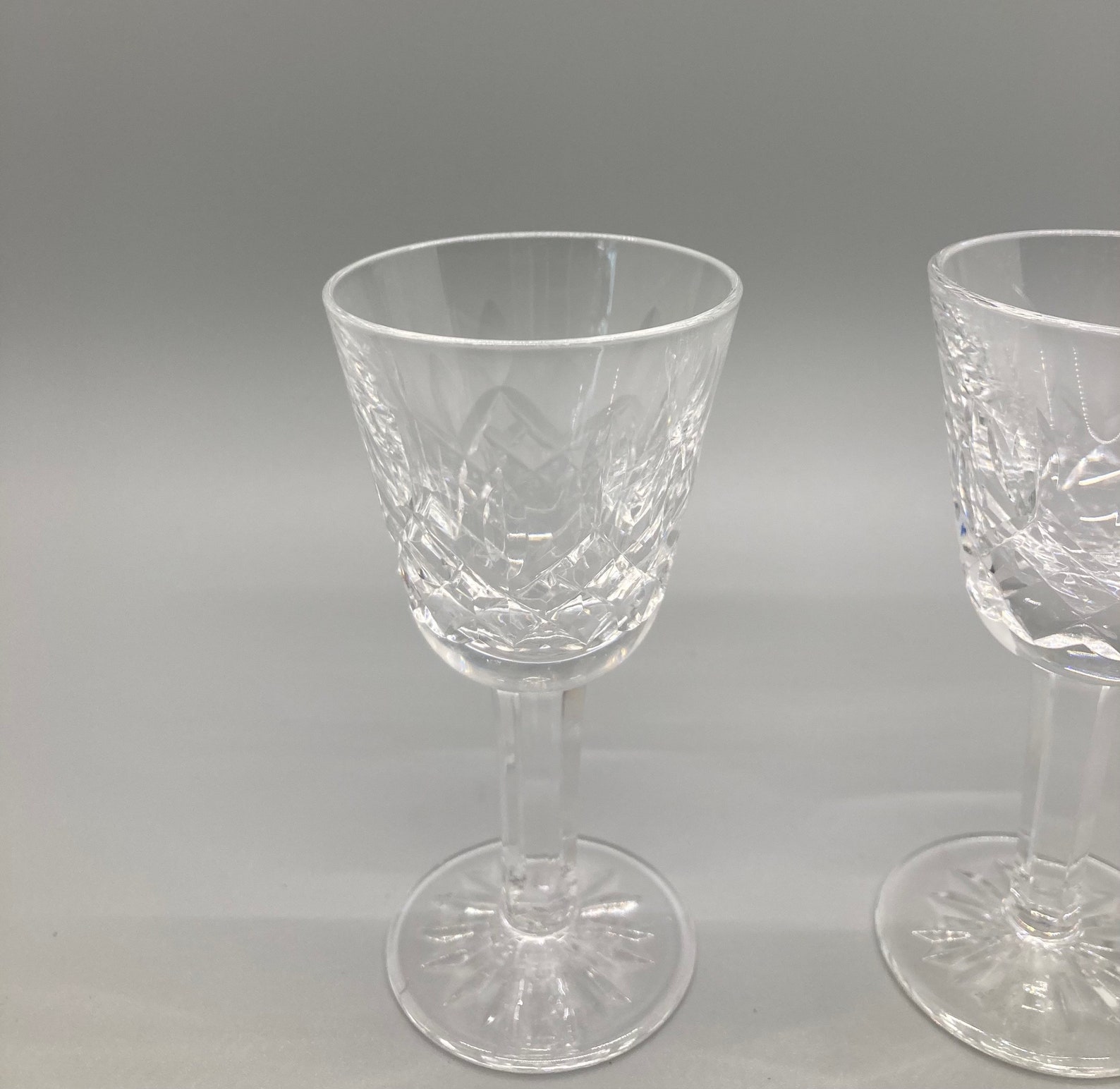 Vintage Waterford Crystal LIsmore Cordials 3.5 1 Oz Set Etsy