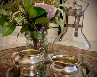 WM Rogers Sugar and Creamer set Silverplated