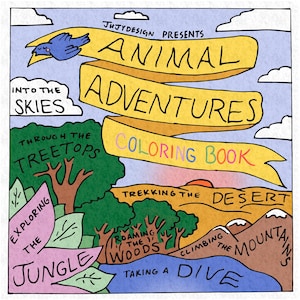 Animal Adventures Coloring Book: Perfect Activity for Kids and Adults