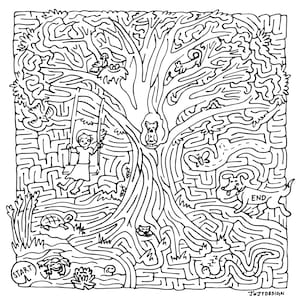 Maze Coloring Book Vol. 1 - Etsy