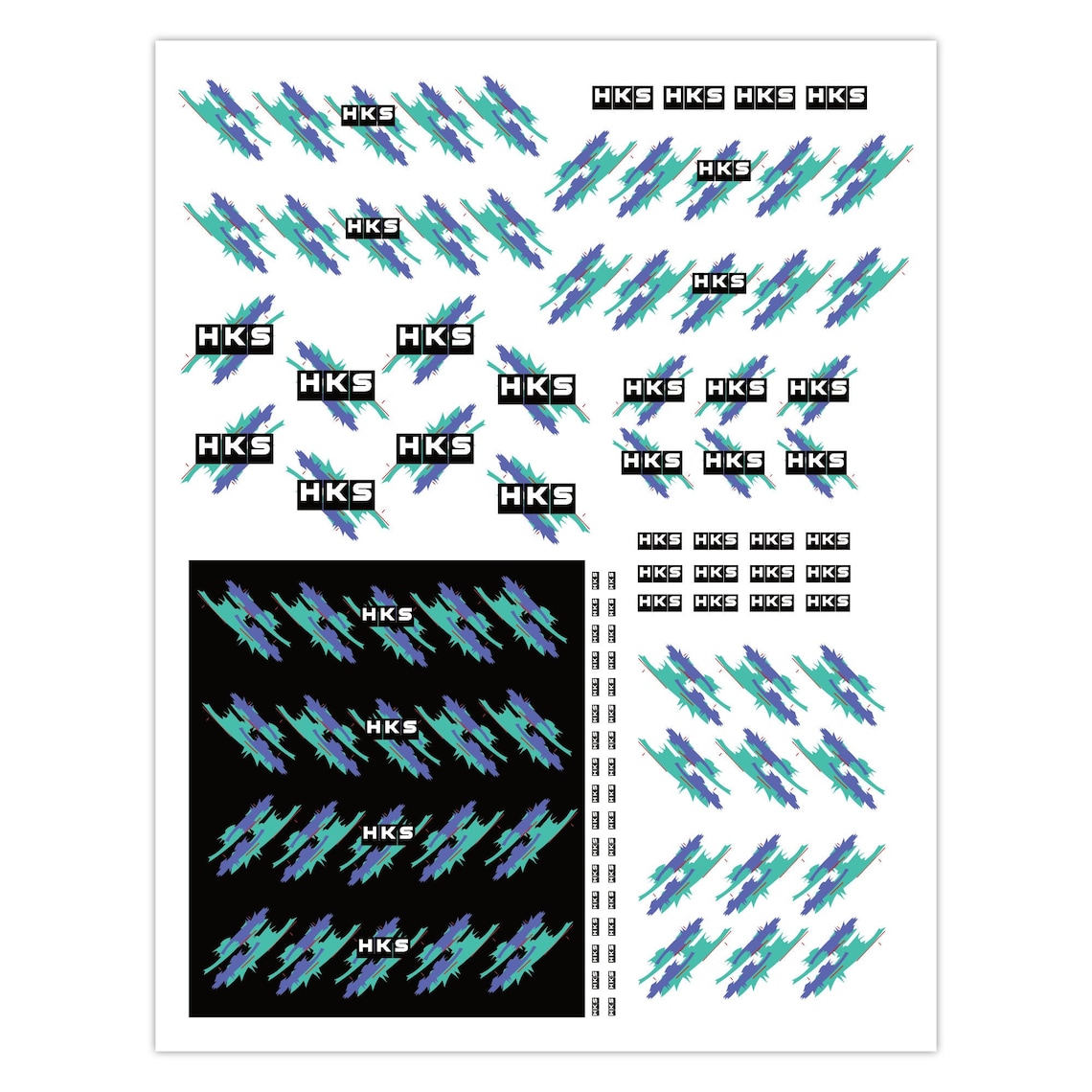 HKS Water Slide Decal Digital Download Sheet for Diecast Cars Etsy